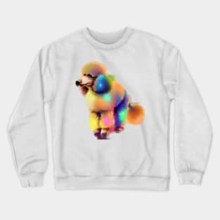 Cute Poodle Drawing Crewneck Sweatshirt